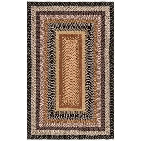 Safavieh 9 x 12 ft. Large Rectangle Braided- Blue and Multi Hand Made Rug BRD308A-9 - main